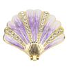 Trinket Box Metal Sea  Figurine with Rhinestone Decor Jewelry Display Holder for Ear s   Necklace