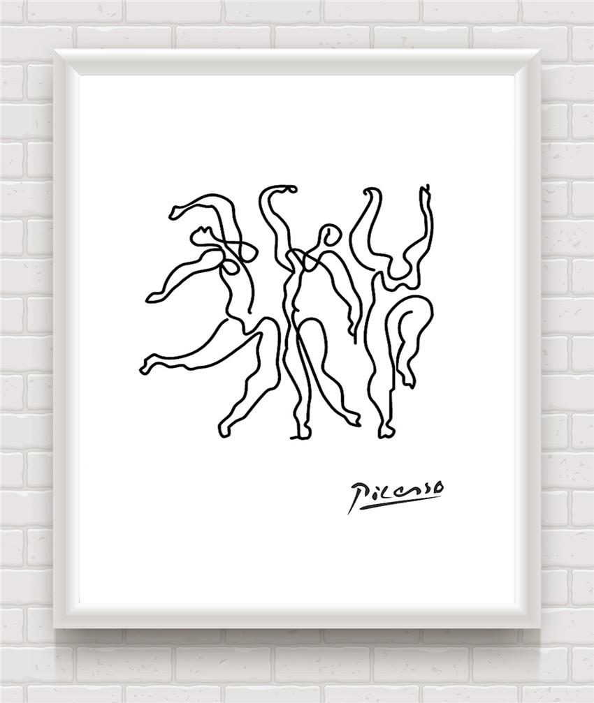 

Живопис Пікассо Абстрактне мистецтво Друк на полотні Настінне мистецтво Тварини Собака Плакат Північний плакат Настінні картини для вітальні 30x40cm No Framed