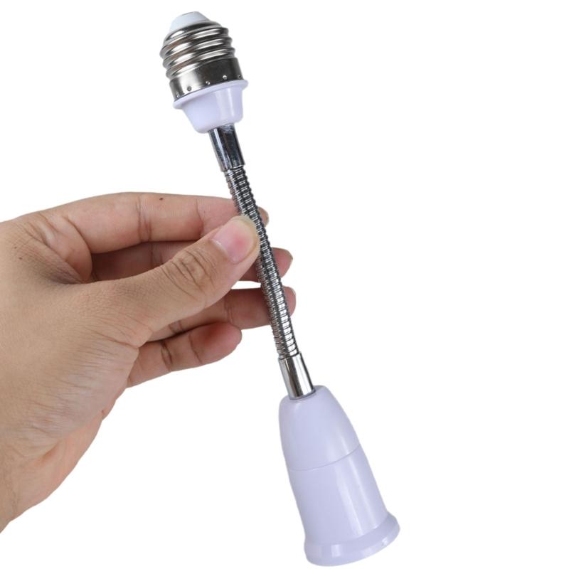 Adjustable E27 To E27 Light Bulb Socket Extension, Flexible Goosenecks Lamp Adapter, Home Lighting