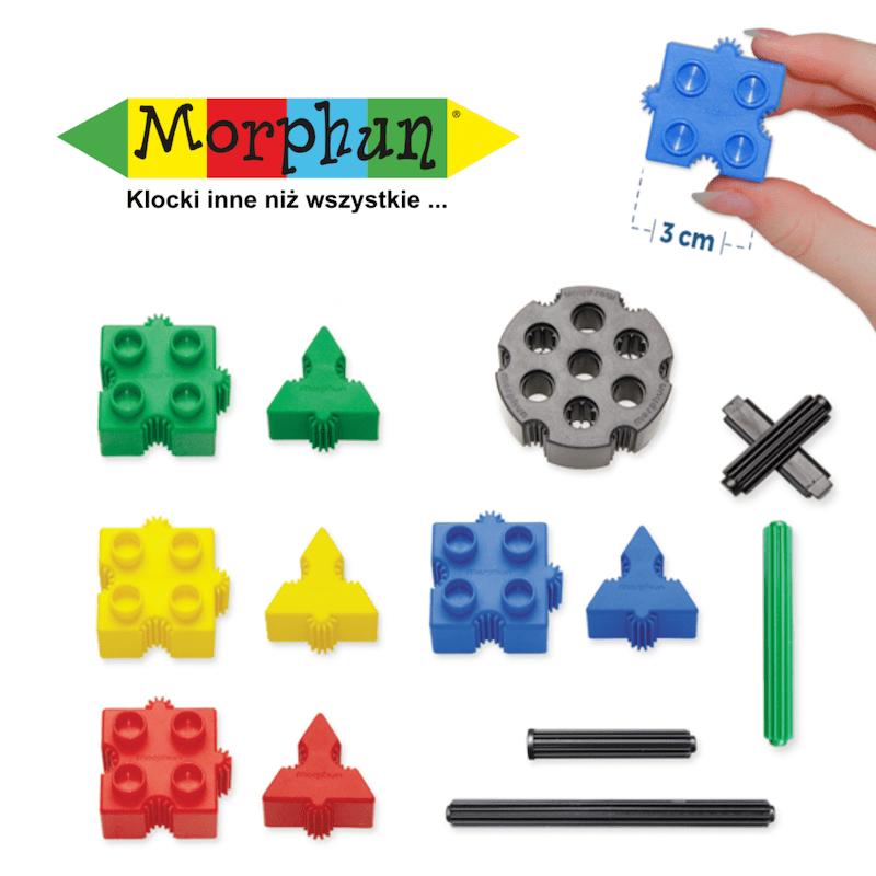 Morphun Pojazdy 280 El. - Klocki Konstrukcyjne