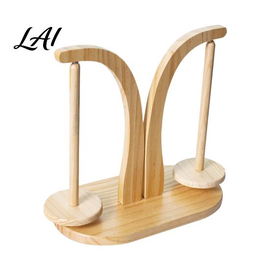Yarn Ball Spinner Wooden Magnetic Holder Tangle-Free Stand with 1/2 Rotating Spindle Knitting Spinner Crocheting & Accessories Gift for Women Mom