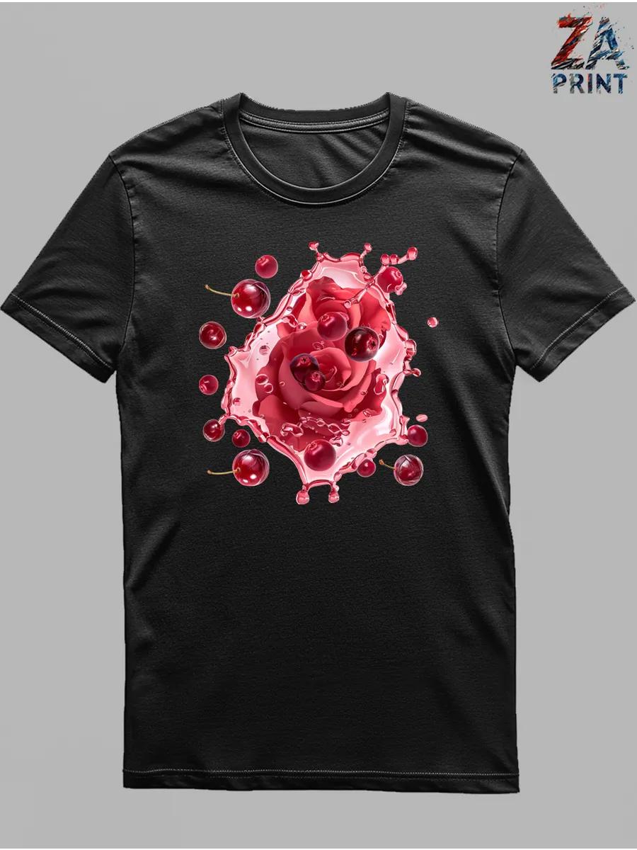 Flowers with berries T-shirt S
