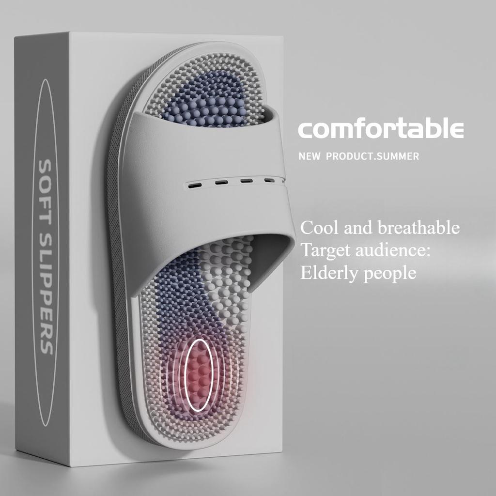 Massageslippers voor Mannen in de Zomer, Binnen Huis, Badkamer, Baden, Voetmassage, Antislip, Coole Slippers voor Mannen
