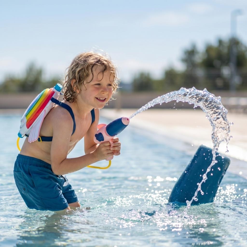 New Children's Backpack Water  Toy Summer Pull-out Water  Beach Water Fight Squirt  Water Toy