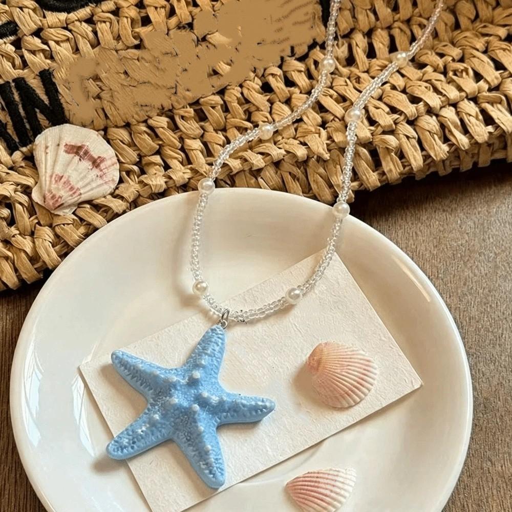 Bohemian Starfish Choker Beach Surfer Trendy Beach Necklace Cute Starfish Necklace Vacation