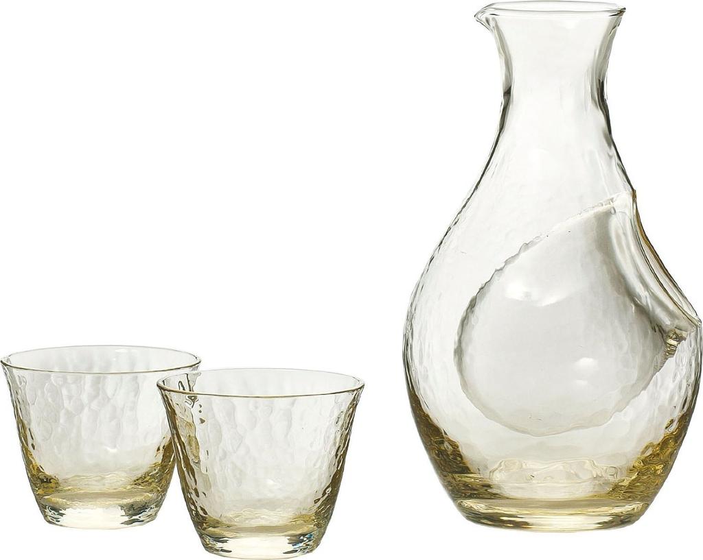 Toyo Sasaki Glass Sake Glass Collection Takasegawa Amber Cold Sake Set G604-M72