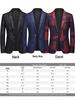 2022 Men's Slim-Fit Jacquard Suit: Large Size Casual, Wedding & Nightclub