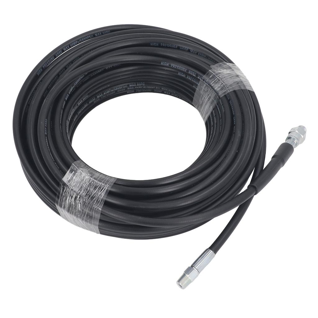 50ft Kanalreinigungsset für Hochdruckreiniger 5800PSI M22 auf 14 NPT Schnellkupplung Rotierende Abflussdüse