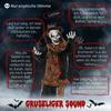 Halloween decoration horror clown with special effects and sound function 100 cm x 18 cm x 153 cm