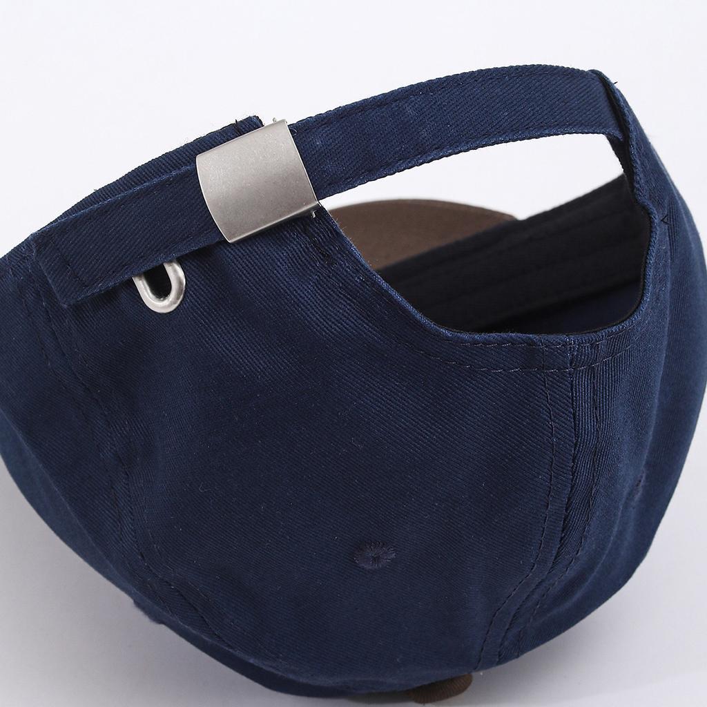 Retro Color Matching Bear Embroidery Sun Protection Cap Baseball Cap Sun Hat Outdoor Hat Trend Male And Female Couples