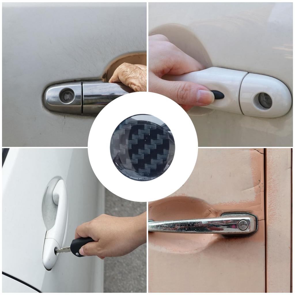 Keyhole Cover Car Lock Protection Stickers 4 Pcs Door Lock Keyhole Sticker Decal Car