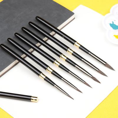 Pennelli per pittura artistica con asta metallica staccabile Pennello per acquerello artistico Pennello per pittura a olio Disegno artistico