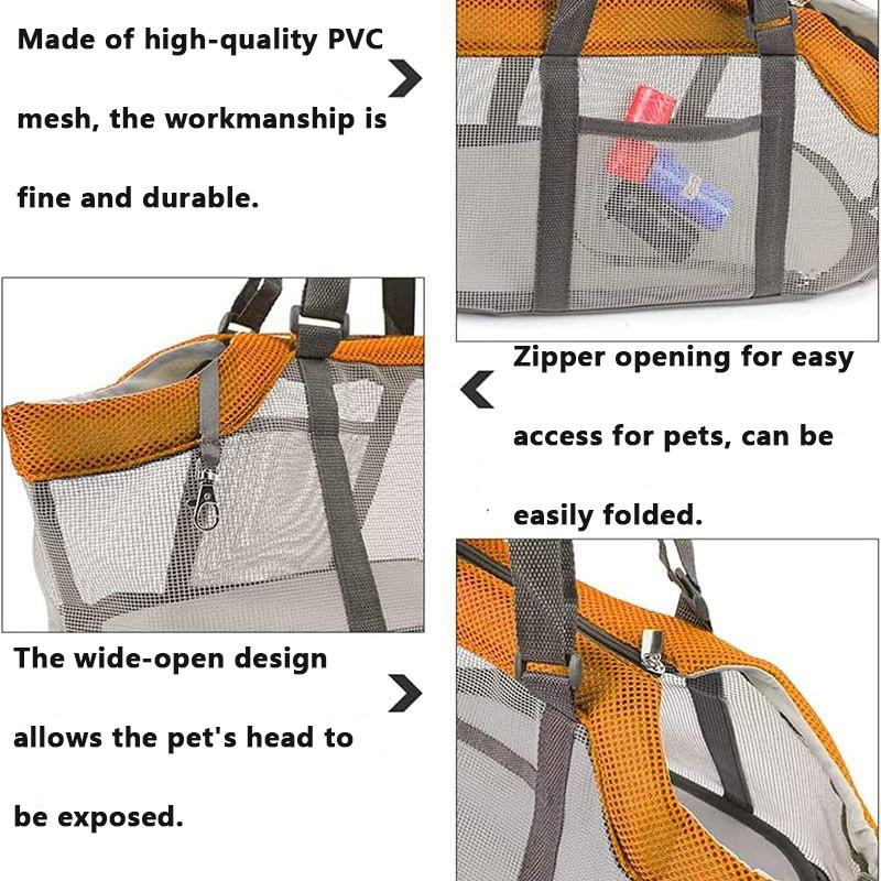 Breathable Mesh Lightweight Pet Carrier Bag Dog Purse Cat Carrier Handbag Small Dogs Cats Panoramic View Pet Travel Bag