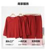 New Year's red pajamas female couple pure cotton double-layer yarn homewear spring and autumn long-sleeved trousers set festive homewear