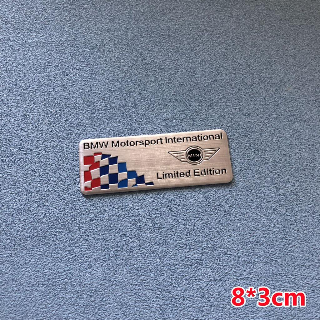 3D hliníkové samolepky na auto Pro Mini Cooper S JCW R53 R55 R56 R57 R60 F55 F56 Auto styling Karoserie kufru Okno Znak Odznak Samolepka