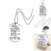 Premium Quality Friendship Necklace Stainless Steel Lettering Always Remember