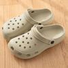 Sandwich Anti-slip Shoes with Feces-sensing Feature, Slip-on Shoes for Couples, Thick-soled Shoes, Holey Shoes