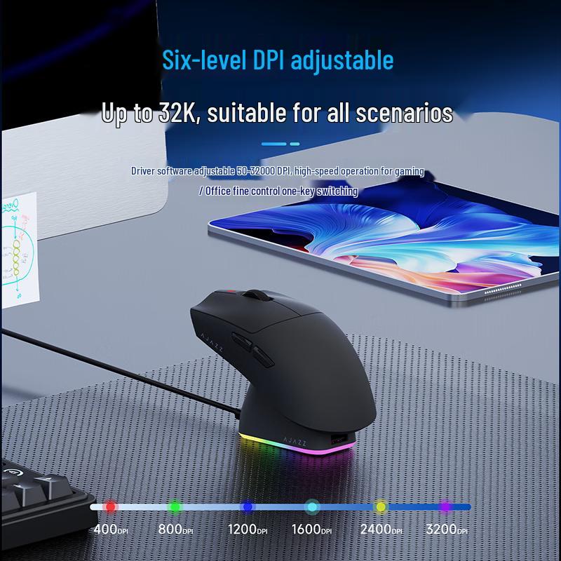 Ajazz AJ139PV3 Tri-Mode Wireless Gaming Mouse