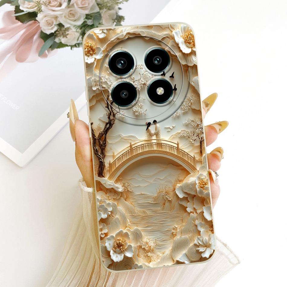 For Realme 13 Pro 13Pro+ Cute Cat Flower Cartoon Phone Case For Realme 13Pro Plus 5G Shockproof Soft Silicone Covers Bumpers