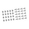 20 Set 304 Stainless Steel M6 Screws with Flange Nut Fasteners Hardware Greenhouse Supplies