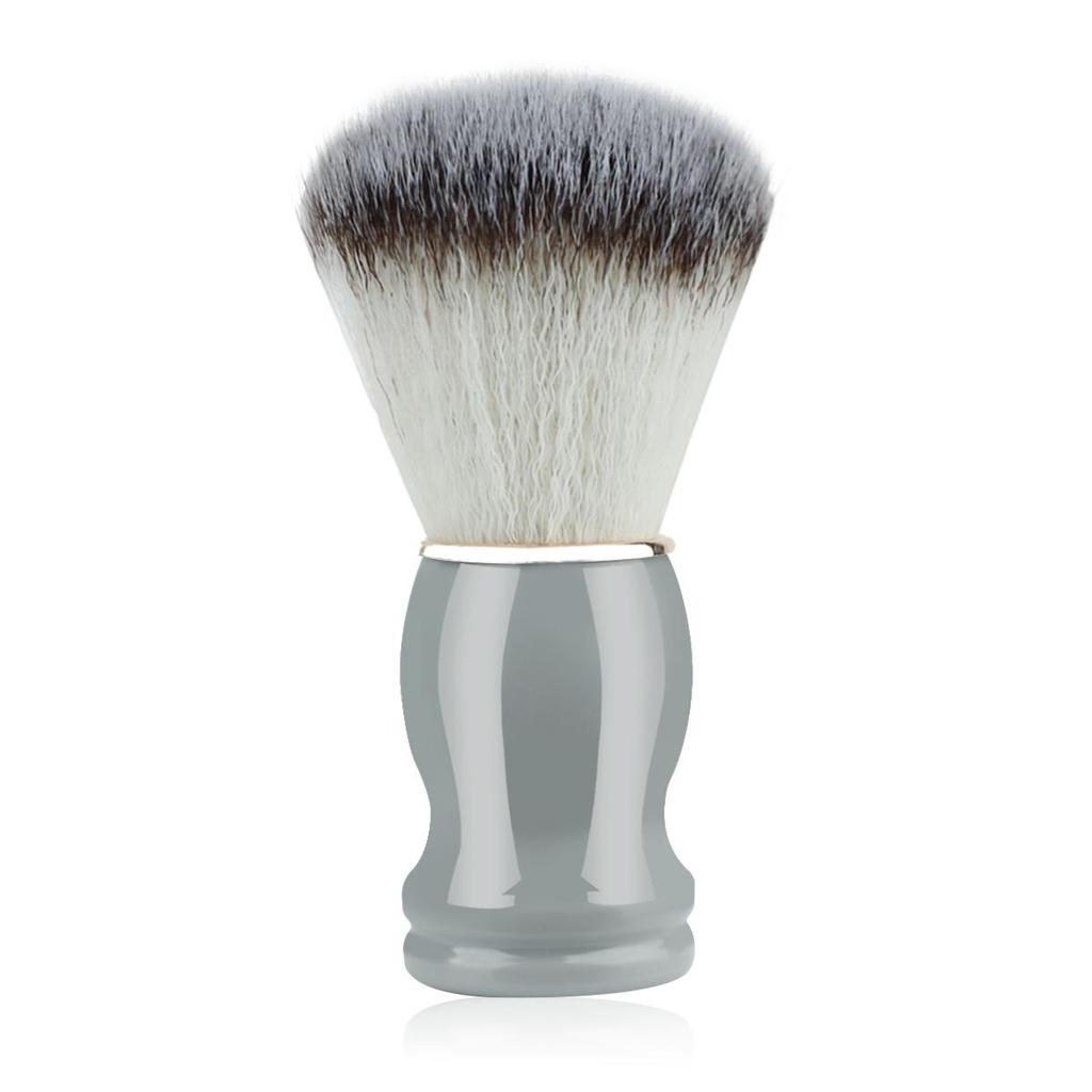 Herren Weichborsten Gesichtsbürste - Klassische manuelle Rasier- und Aufschäum-Bürste für Rasierseife oder -creme und Bartpflege.
