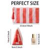 Portable PVC Makeup Bags Large Capacity Striped Wash Bag High Aesthetic Waterproof Purse Bag Travel Use