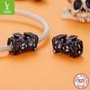 Halloween Dark Sub-Bat Beading Accessories Personality Mysterious S925 Sterling Silver Beads Beading