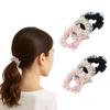 Set of 6 Small Scrunchie Hair Ties Hair Accessories with Cute Sheer Frills and High Elasticity for Adults and Perfect for Updos and Small Scrunchie