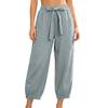 Women's Casual Elastic Waist Drawstring Pants with Pockets Lightweight Loose Fit Lounge Trousers for Everyday Wear