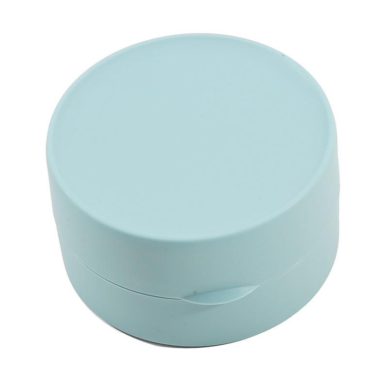 

1/2/4PCS Soap Dishes Plate Waterproof Sealed Case Round Travel Box Portable Tray With Lid For Bathroom Toilet Supplies