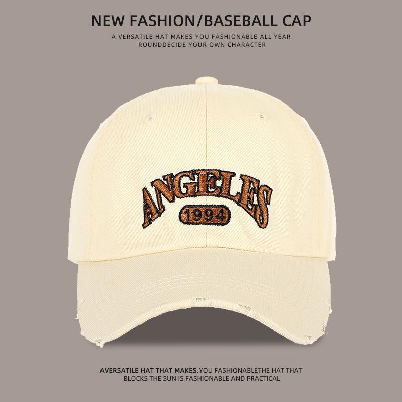 Baseball Cap Children Wide Brim Show Face Small Deep Top Big Head Circumference Street Hip Hop Hole Embroidery Cap Men