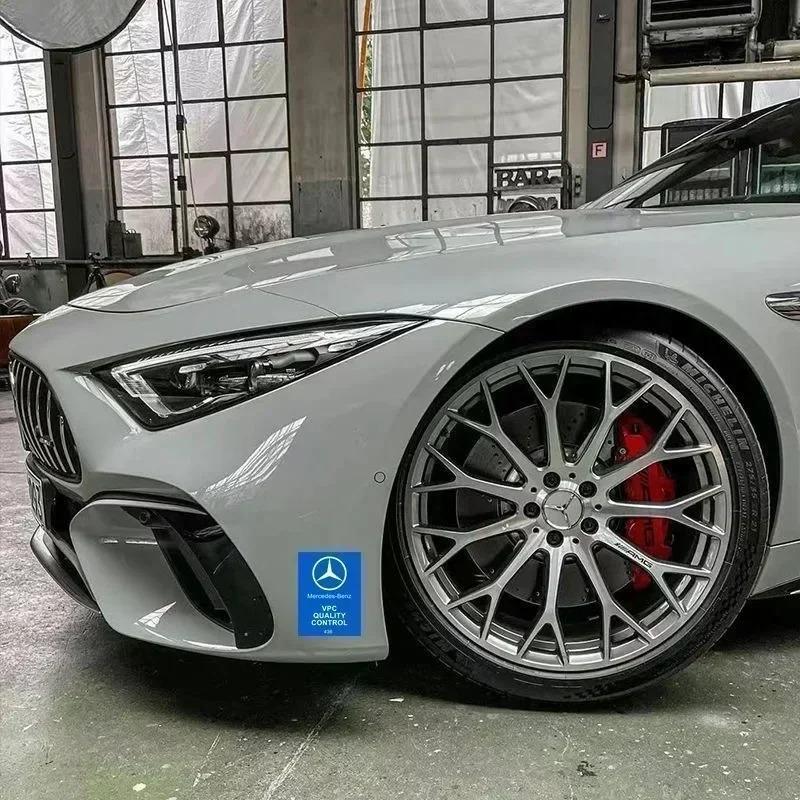 CSF1 Car Stickers Tiger Head Butterfly Running Decorative Sticker For Mercedes Benz AMG W206 W204 W205 W212 W213 W221 W222  W240 W211