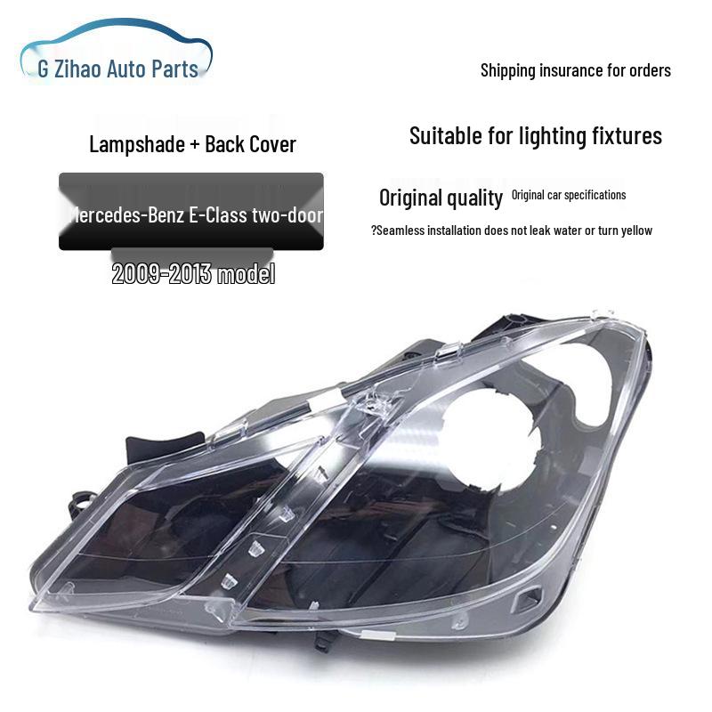 Compatible with 09-12 Mercedes-Benz W207 E-Class Coupe Headlight Rear Shell Lens Cover