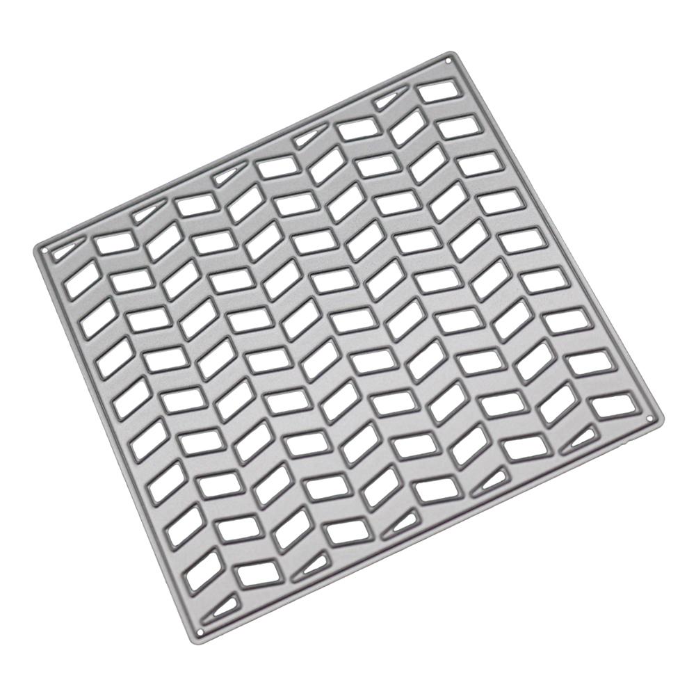 Square Frame Rectangle Background Metal Silvery Stencil Embossing Cutting Dies For Diy Scrapbooking Paper Album Cards Making