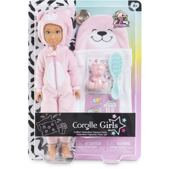 Coffret Poupée Mannequin - COROLLE GIRLS - Valentine Pyjama Party