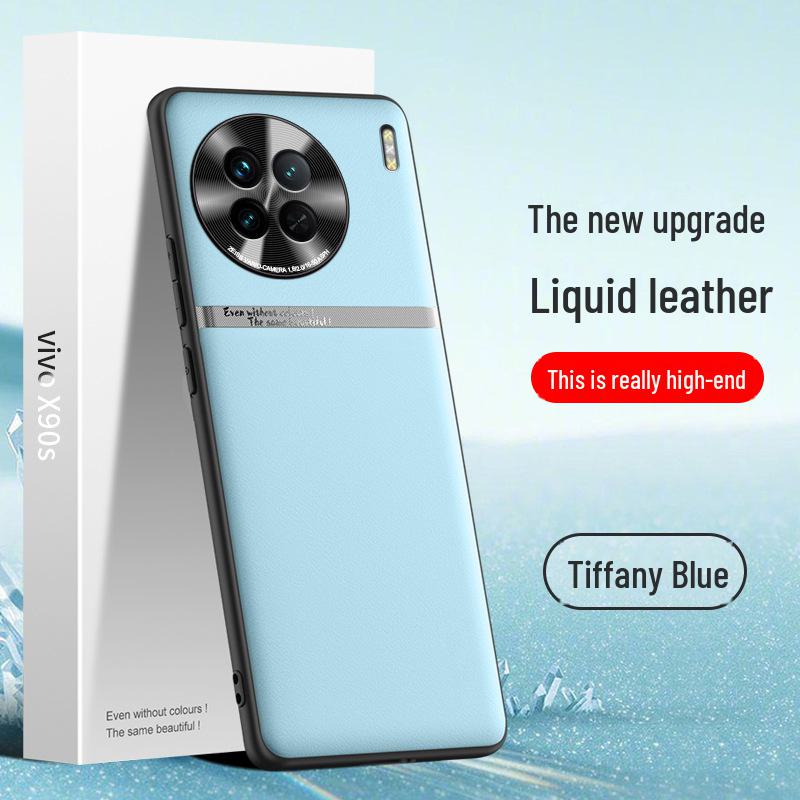VivoX90 Liquid Leather Anti-Fall Protective Phone Case
