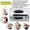 2-14Pcs Carbon Fiber Car Door Handle Bowl Scratch Protective Stickers Car Door Handle Rearview Mirror Protector Auto Accessories