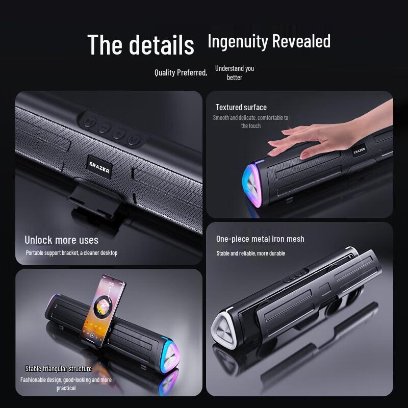 Lenovo WK02 RGB Bluetooth Gaming Speaker CN plug (adapter included) (CN version)