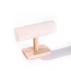 Fashion Velvet Bracelet Storage Rack Wooden T-shape Watches Bangle Necklace Holder Jewelry Display Stand Counter Showcase Props