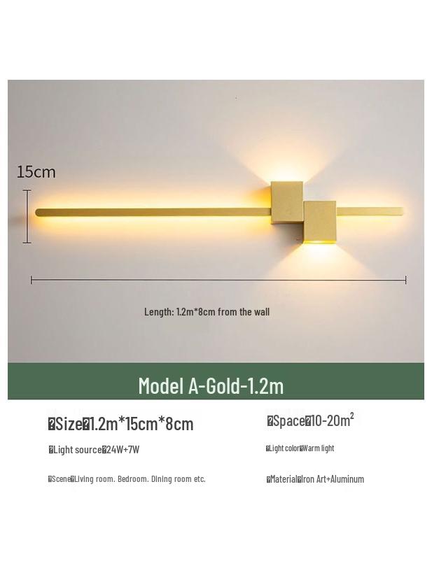Nordic Minimalist Wall Lamp - Modern Bedroom and Living Room Accent Light