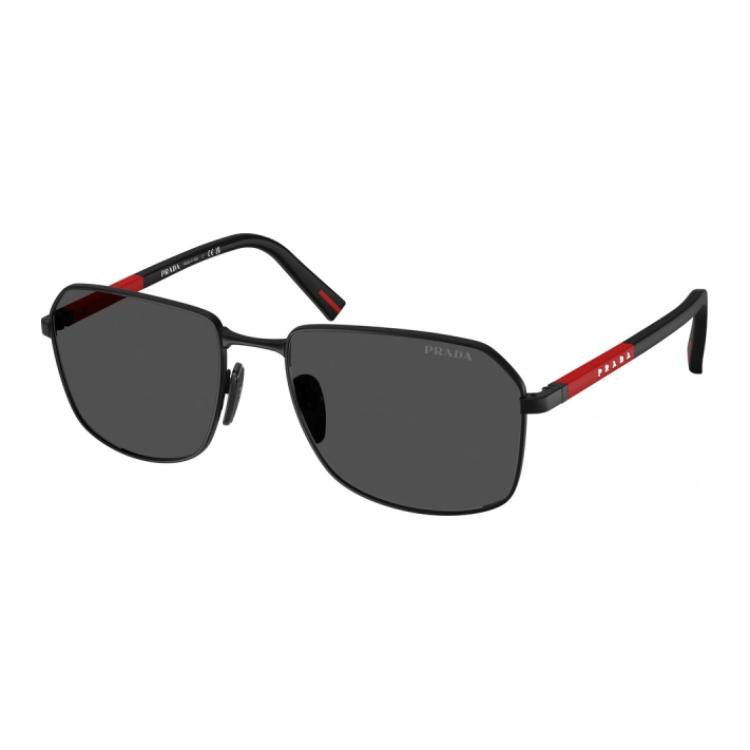 Prada Color Block Design Rectangular Sunglasses Men sunglasses Black PS-A51S1BO06F