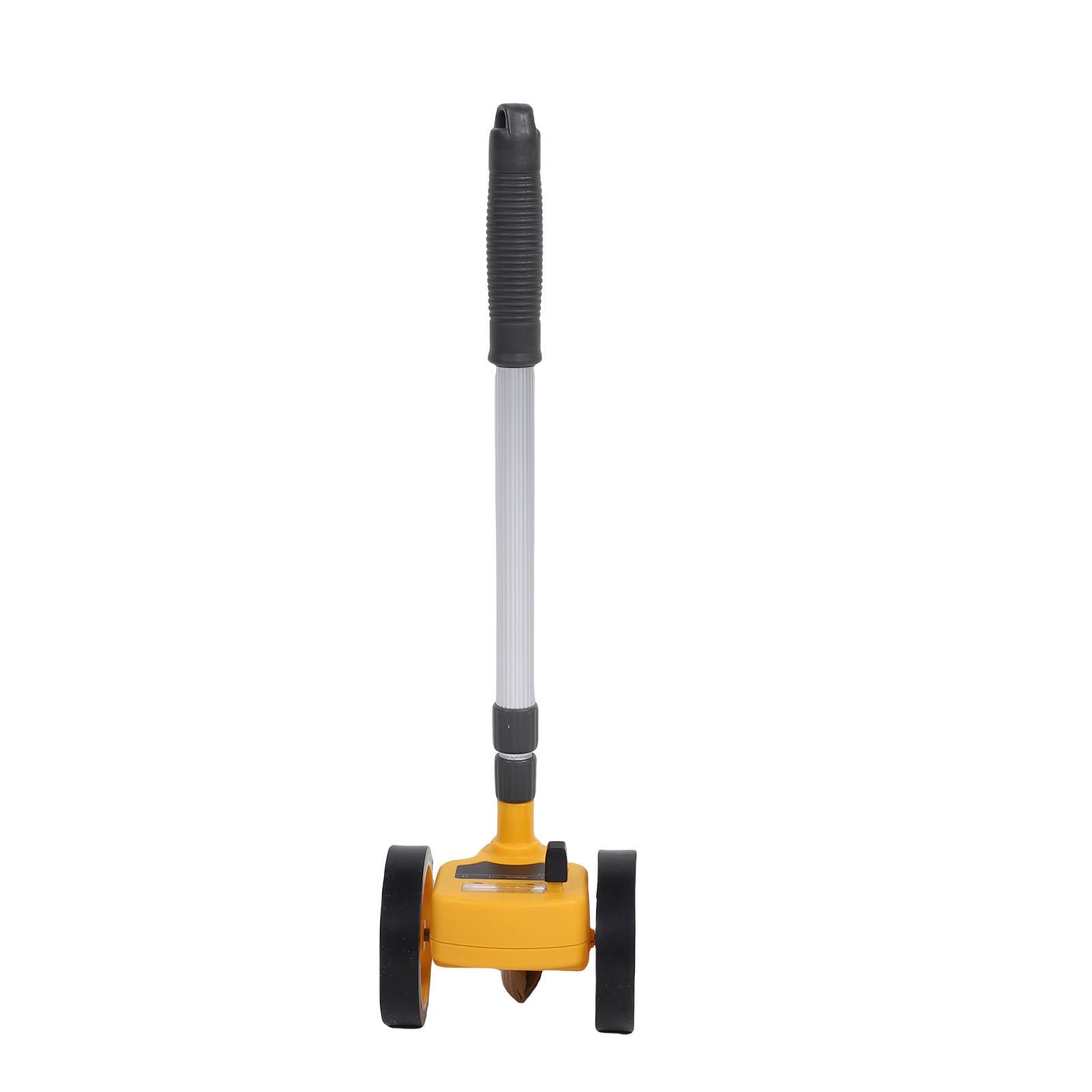 

Rolling Measuring Wheel Dual 4in Accurate Distance Measurement Tool 0- 9.9m Lightweight with Telescopic Rod for Construction Landscaping Projects