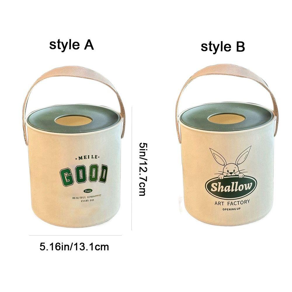Dustproof Round Toilet Roll Paper Container Plastic Napkin Holder Creative Tissue Box Living Room