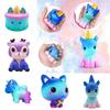 Unicorn Squishy Toy Slow Rising Stress Relief Pu Material White/silver Horn