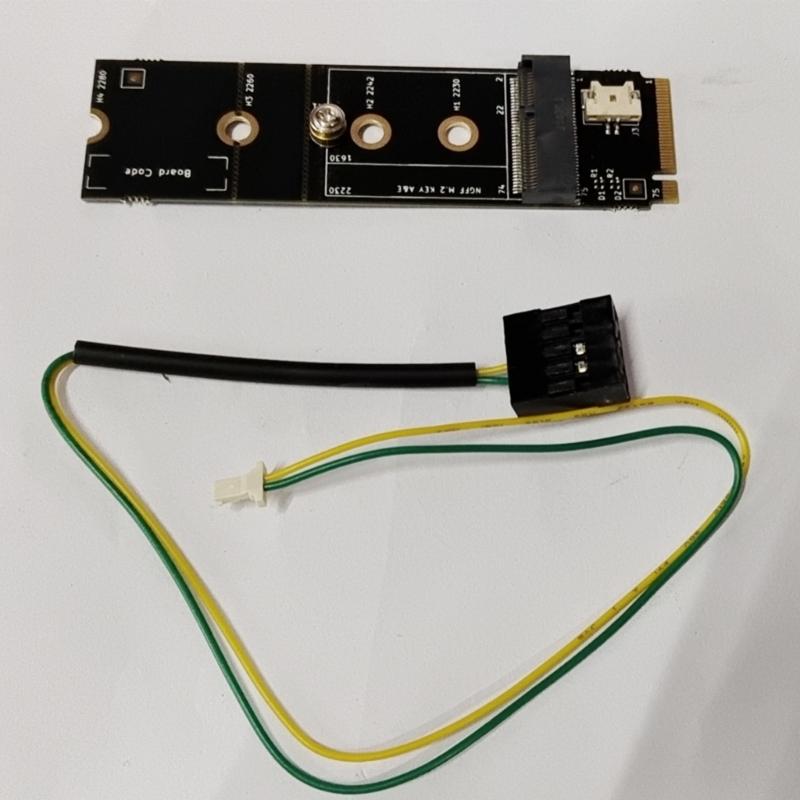 Drahtloser M.2 A+E Key Slot zu M.2 M Key Wifi Bluetooth-kompatibler Adapter für AX200 9260 Bcm94352Z Karte NVMe PCIE SSD