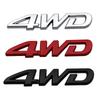 3D Metal 4WD Logo Decals Emblem Badge Car RearTrunk Fender Adhesive Badge Body Sticker ForToyota RAV 4 Hyundai Honda Accessories