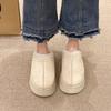 2025 autumn and winter new large size European and American thick-soled snow boots heightened and velvet warm outer wear women