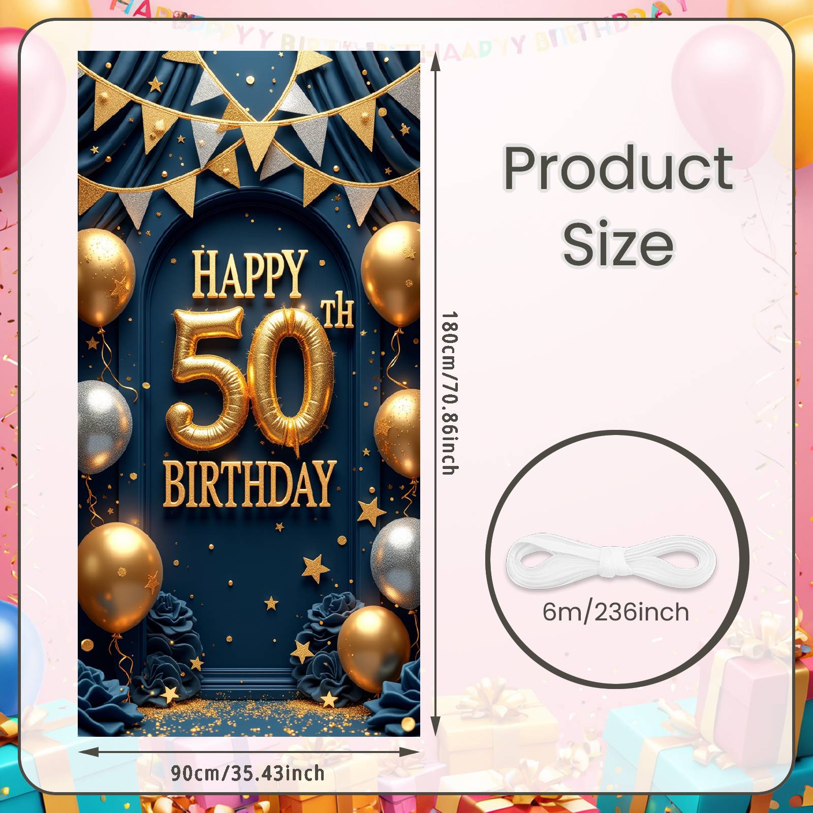 

Luxury Birthday Backdrop Golden Glitter Golden Birthday Banner Birthday Celebration Background Golden Star Ornaments