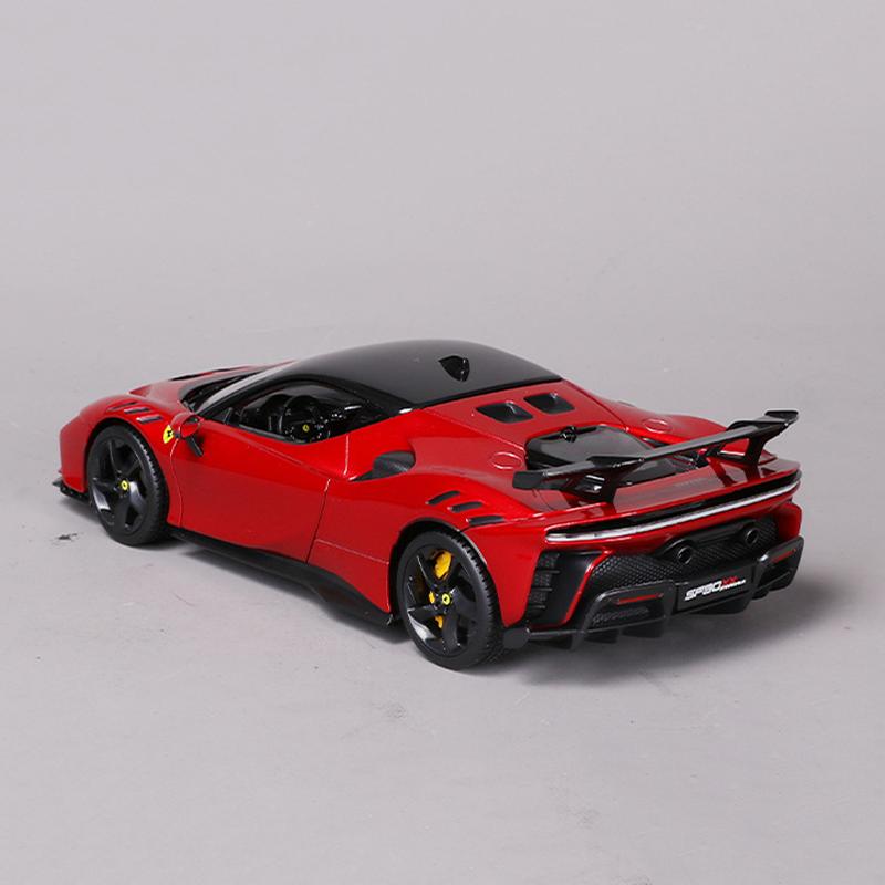 In Stock New Bburago 1:24 Ferrari Sf90 Xx Stradale Red Alloy Miniature Diecast Model Ferrari Sports Racing Car Toys Kids Gift