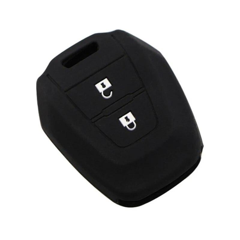 my good car Silica Gel Car Key Case Cover Holder for Isuzu DMAX MUX Truck 2 Button Remote Key Silicon Protector Accessories